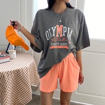 이지인이지 여성 반바지 세트 루즈핏 트레이닝복 세트 여름세트