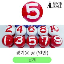 게이트볼 경기용 공 일반 1개 낱개 번호 색상별, 게이트볼 공-일반-7번
