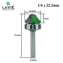 트리머 목공 라운딩 라우터 커터 코너 커터 . 비트 베어링 우드 라인 나이프 밀링 우드 호빙 라운더 라운더 모서리컷팅기코너재단기 모서리컷팅기, 22.2mm