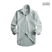 헤이브로 남성 핀스트라이프 셔츠남방 뭉클카라챠콜