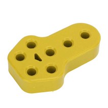 Muffler Rubber Insulator Long Lasting 12mm Dia Car Exhaust Hanger Bushing for Pipe Bracket Chassis, 04 YELLOW