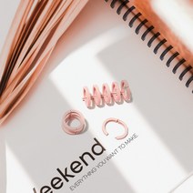 셀프 똑딱이 제본링 바인더링 루즈링 10mm/12mm/14mm/16mm/30공바인더링/플라스틱 제본링/셀프제본링/잘라쓰는 제본링/노랑/검정/화이트/하늘/민트/핑크/제본/스프링, 하늘, 10mm