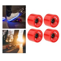 크루져보드 숏보드 페니보드 4p 튼튼한 스케이트 보드 바퀴 PU 롤러 크루저 ABEC9 베어링 케이스, [02] White