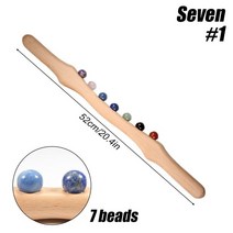 죽비 안마봉 Tcare 나무 마사지 스틱 10 옥 돌 구슬 롤러 트리거 포인트 도구 근육 릴리스 목 바디 뷰티 헬스 케어 몸 홈 몸 긴장 완화 휴식, 01 Style 1