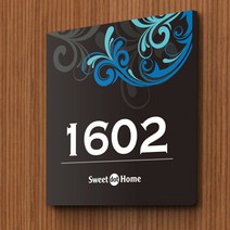 카시드 WNS070 호실판 호수판 숫자판 도어사인 호실표지판 방호수 룸넘버, 포맥스