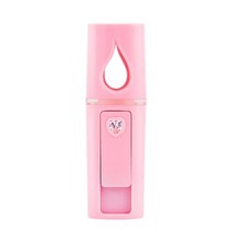 페이스스티머 얼굴 스티머 스팀 핸디 미니 나노 페이셜 미스터 with top 휴대용 쿨, 핑크 20ml