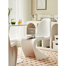 비트라 팬톤체어 북유럽 플라스틱 체어 식탁의자, 파란색