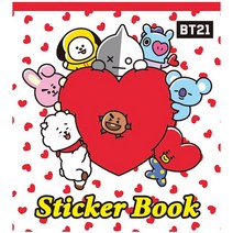 BT21 스티커북/놀이책/다꾸 스티커/113개