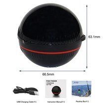 어군탐지기 어탐기 낚시용품 무선 어군 탐지기 스마트 낚시 수중 음파 알람 변환기 48m 에코 사운더, 씨엔, 01, 01 01