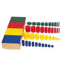 [MONTE Kids] 몬테소리 교구 - 색깔의 원통 (4 색 세트) - Montessori 교육 완구 교구