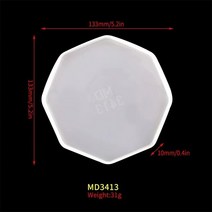 정원그네 가지 스타일의 트레이 실리콘 몰드 대형 불규칙한 스윙 에폭시, 24 MD3413