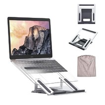 조절 가능한 알루미늄 노트북 스탠드 Rosa Schleife 접이식 다각도 노트북 라이저 0.9kg(2파운드) 맥북 에어 프로 델 HP 레노버 모든 노트북 10-15.6