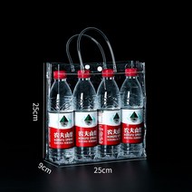 분명한 쇼핑백 수평 PVC 다용도 투명 선물 가방 10p
