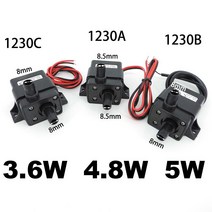 방수 미니 물 펌프 파워 브러시리스 DC 마이크로 멤브레인 수족관 12 V 4.8 240L/H, 03 5W