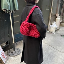 시너윗 코튼 자이언트얀 1kg 프리미엄 빅얀 패브릭얀 점보얀 핑거니팅 핸드 손뜨개 가방, 프리미엄_코튼, 프리미엄 코튼_버건디