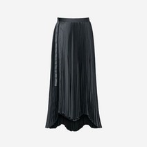(W) 유니클로 +J 플리츠 롱 스커트 다크 그레이 - 국내판 Uniqlo Pleated Wrap Long Skirt Dark Gray KR Sizing