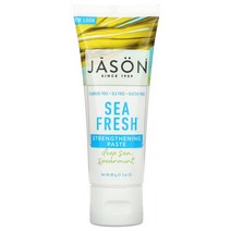 Jason Natural Sea Fresh 치아 및 잇몸 강화 치약 딥 씨 스피어민트 85g(3oz), 삼 온스