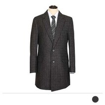 톰루 스트라이프 울 정장 코트
