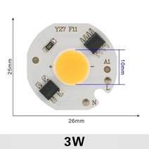 LED 조명 바 LED 3W 5W 7W 9W COB 칩 램프 220V 스마트 IC 필요 없음 드라이버 홍수 빛 스포트 라이트에 대, Cool White_2 PCS