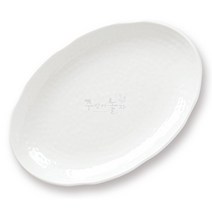 미색 업소용 멜라민그릇웰빙 타원접시 11인치 (DS-5823)