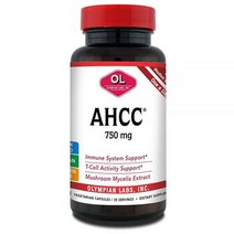 Olympian Labs 프리미엄 AHCC 캡슐 당 750mg 킬러 세포 활동, 30 Count (Pack of 1)