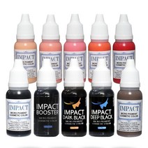 임팩트색소 반영구 색소 수지색소 반영구머신색소 아이라인 아이브로우 립 헤어라인 SMP 두피 15ml, 버블검