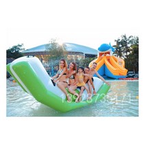 에어시소 에어바운스 가정용 빠지 바이킹 제주도 워터파크 대형 실내 바람 장비, 농축 물 시소 2.5 미터