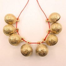 무당방울 무속인용품 신내림 신굿 용 호랑이, 4.1cm 바람과 비 방울 1개