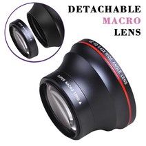 캠코더렌즈 카메라렌즈 니콘 D7100 용 매크로 부분이 있는 52MM 0.43x 전문가 HD 광각 렌즈, 01 Nikon