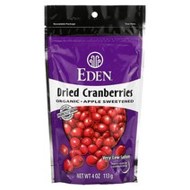 유기농 건조 크랜베리 113g(4oz)