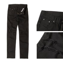 남자찢어진청바지 남자찢청 찢청 블랙진 찢어진 흑청바지 빅사이즈 검정 (제스트)_741EA