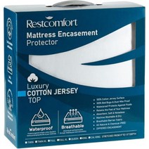 650211 Elegant Cotton Jersey Top Hypoallergenic Zippered Mattress Encasement Protector Dust Mite and