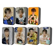 EXO 엑소 엑쏘 4인치 40매 개인 폴라로이드 랜덤 엽서 로모 사진 카드 컬렉션 굿즈 틴케이스, 카이