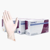 VWR 라텍스장갑 Latex gloves/의료 식품 실험용 장갑, 라텍스 글러브 S(스몰)