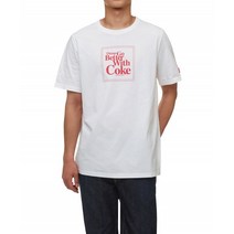 정품 푸마 코카 콜라 그래픽 반소매 티셔츠 화이트 536158 02 COCA COLA Graphic Tee White