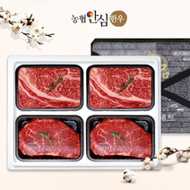 [농협안심한우]한우선물세트 구이정육4호 1.6kg (등심2팩/불고기2팩), 기타