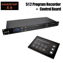 디제잉기계 디제잉장비 홈레코딩 TIPTOP TP-D1342 TP-D1343 디스코 무대 조명 프로그램 제어 변경 컨트롤러 1U DMX 레코더 + 유리 패널 110V-220V, 03 recorder with board