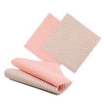 키친타올 KP 물결행주중벌크1장 33x35cm 부직포행주 행사 홍보 판촉용, 브라운, 브라운