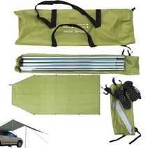 차박텐트 오토캠핑 야외 차박 휴대용 방수 자동차 천막 햇빛 가리개 캠핑 트레일러 차양 SUV 텐트 부착 해변, [02] Type 02