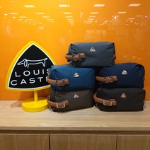 [루이까스텔] 골프 용품 할인! # 5가지 컬러! 고급스럽고 세련된 스타일 천연 소가죽 골프 손가방 # 남성 삼각 금속 장식 파우치 백 CCMBB # 뉴코아인천논현, BROWN(D)