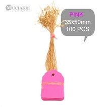 배 사과 포도 복숭아 과일 밭 주머니 35x25MM 플라스틱 PVC 정원 마커 식물 태그 로프 타이 라인 모종 레이, 04 PINK x AB611C