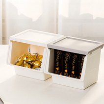 탕비실 정리함 간식 상자 커피 녹차 둥글레차 수납함, 색상, 쿨그레이