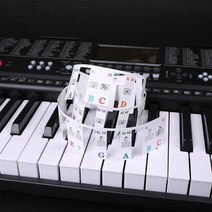 롤피아노 입문용 88 61 건반 피아노 키보드 스티커 그랜드/업라이트/일렉트릭 88 키 Stave 표기법 노트 스, 한개옵션0
