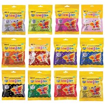 아모스 아이클레이 50g 파우치 어린이집교구 어린이집용품 놀이교구 재미있는점토 미술재료 미술용품 유아찰흙 재미있는 미술도구, 빨강, 1개