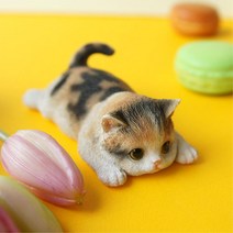 카운터 식탁 꾸미기 고양이 마그넷장식 헤어샵 집들이선물 타투샵 네일샵 미용실, 그레이