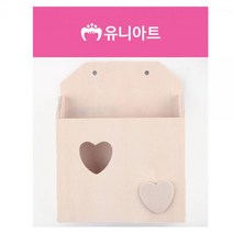 BK유니아트 (우드) 2000 나무 우편함 (하트), 본상품