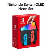 휴대용 레트로 오락실 게임기 닌텐도 스위치 OLED 모델 게임 콘솔 7 인치 스크린 화이트 네온 스플래툰 3 스칼렛 바이올렛 조이 콘 잠금 해제 장치, OLED Neon