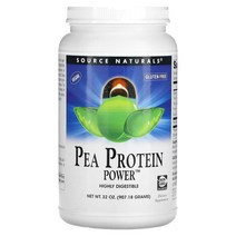 소스 내추럴스 Source Naturals 완두콩 단백질 파우더 907.18g(32oz), 4개