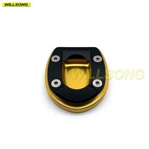 베스파 오토바이 CNC 킥 스탠드 발 사이드 확장 패드 지지 플레이트 GTS300 GTS 300 2019 2020 용 액세서, 03 Gold