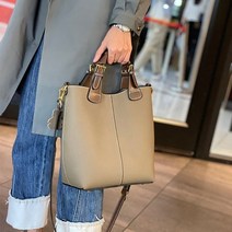 지도가방 브랜드 디자인 럭셔리 숙녀 버킷 토고 정품 가죽 숄더백 대용량 크로스 바디 백 2022 트렌드 핸드백